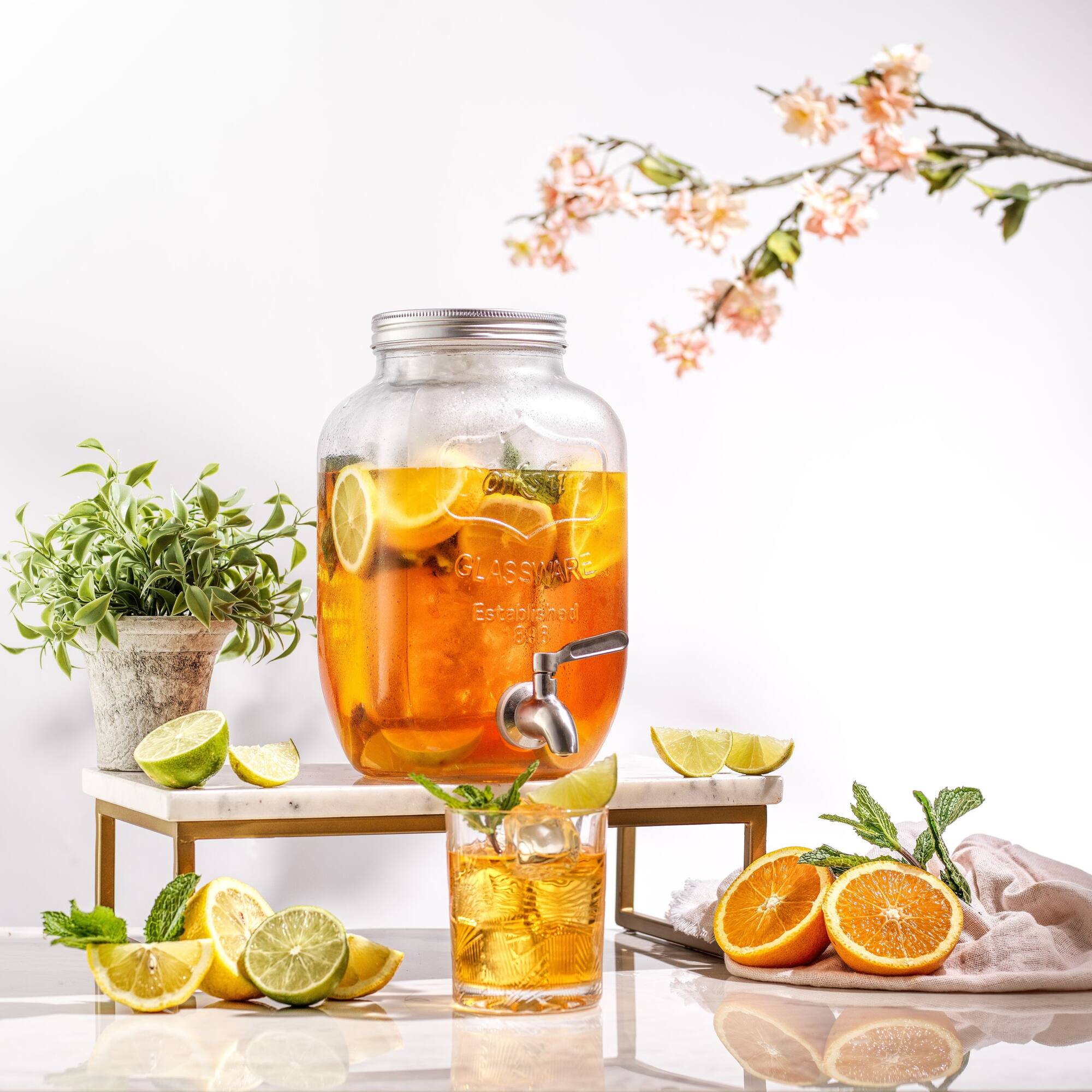JoyJolt® 1 gal. Glass Drink Dispenser